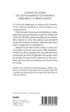 Contes du temps où les humains et les animaux parlaient la même langue