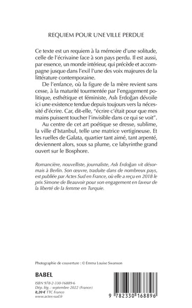 Requiem pour une ville perdue