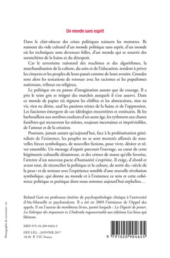 Un monde sans esprit