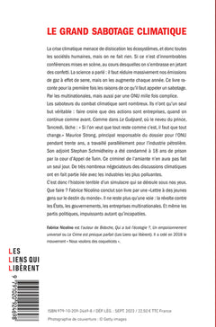 le grand sabotage climatique
