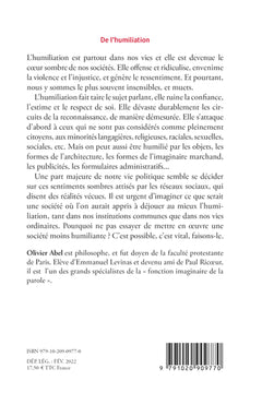 De l'humiliation
