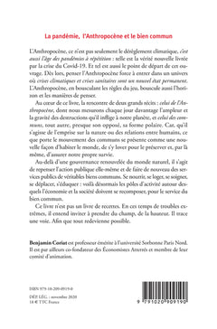 La pandémie, l'anthropocène, et le bien commun