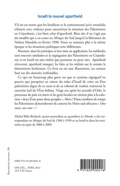israël, le nouvel apartheid
