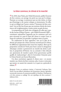 Le bien commun, le climat et le marché