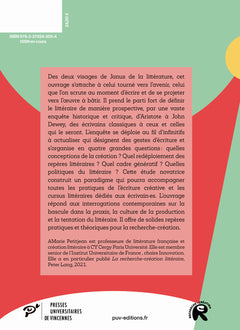 La littérature par l'expérience de la création