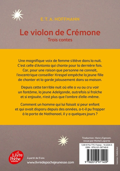 Le violon de Crémone - 3 contes d'Hoffmann