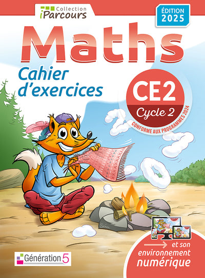 Cahier d'exercices iParcours maths CE2 (édition 2025)