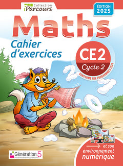 Cahier d'exercices iParcours maths CE2 (édition 2025)