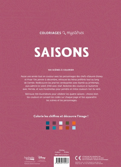 Coloriages mystères Disney - Saisons
