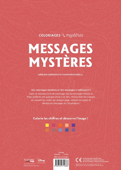 Coloriages mystères Disney - Messages mystères