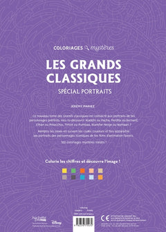 Coloriages mystères - Grands classiques Spécial Portraits