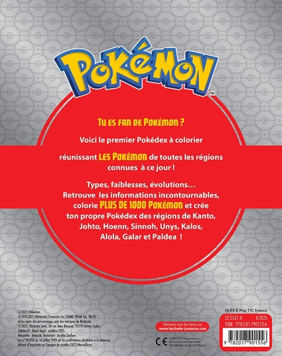 Pokémon - Pokedex à colorier de Kanto à Paldea