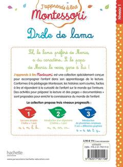 Drôle de lama, niveau 1 - J'apprends à lire Montessori