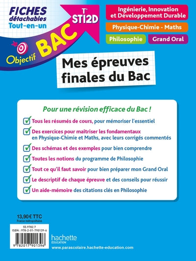 Objectif BAC Fiches Tout-en-un Term STI2D - Mes épreuves finales du Bac