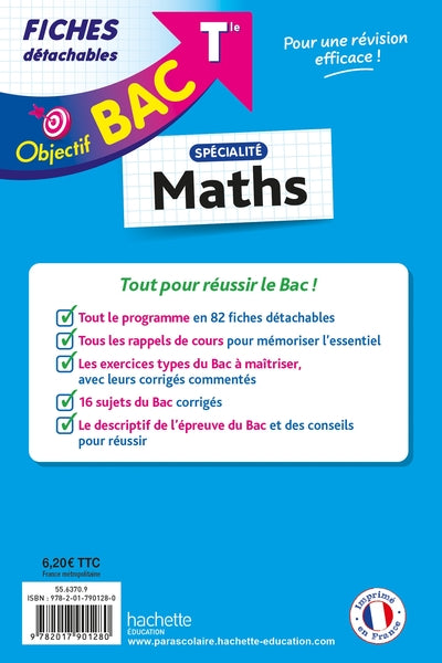 Objectif Bac Fiches - Spécialité Maths Tle