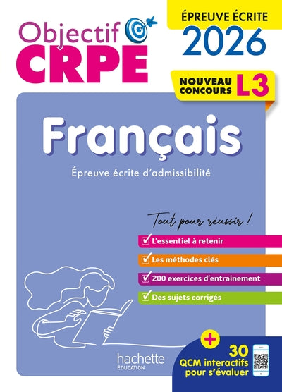 Objectif CRPE 2026-2027 - Français - épreuve écrite d'admissibilité L3