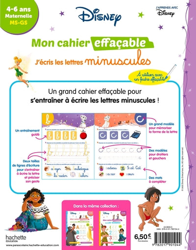 Mon cahier effaçable - J'écris les lettres minuscules