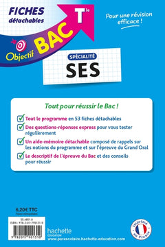 Objectif BAC Fiches - Spécialité SES Tle