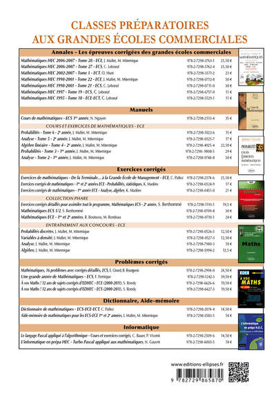 Problèmes de mathématiques posés aux concours HEC 2010-2011