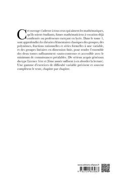 Groupes, algèbres et géométrie, tome 1