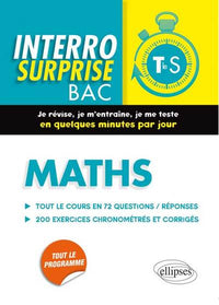 Interro surprise bac maths terminale S