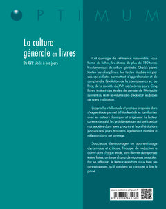 La culture générale en livres: Du XVIe siècle à nos jours