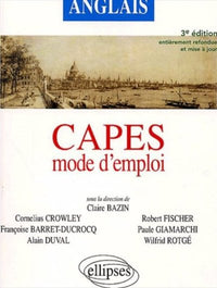 Anglais CAPES mode d'emploi
