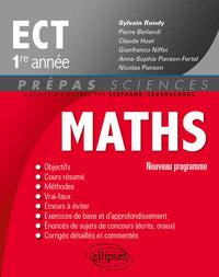 Maths ECT 1re Année Programme 2014