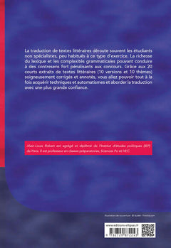 Anglais thèmes versions : entraînement spécial textes littéraires pour prépas