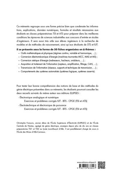 Mémento de génie électrique : 50 fiches de synthèse