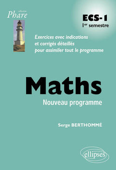 Maths ECS-1 1er Semestre Programme 2013