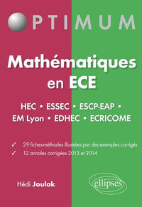 Maths en ECE HEC ESSEC ESCP-EAP EM Lyon EDHEC ECRICOME