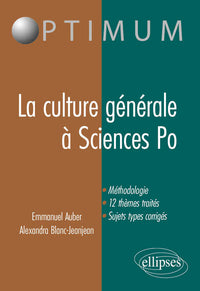 Epreuve culture générale à l'entrée de sciences PO