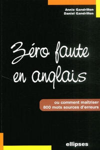 Zéro faute en anglais