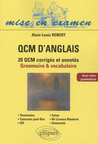 QCM d'anglais : Méthodologie et application