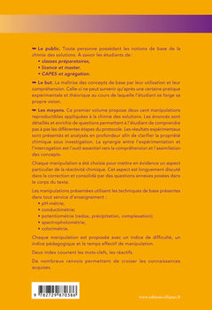 400 manipulations commentées de chimie des solutions volume 1
