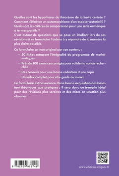 Les mathématiques en prépa HEC en fiches