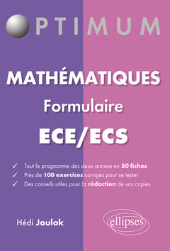 Les mathématiques en prépa HEC en fiches