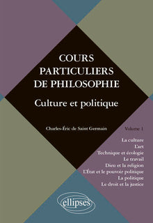 Cours particuliers de philosophie, volume 1