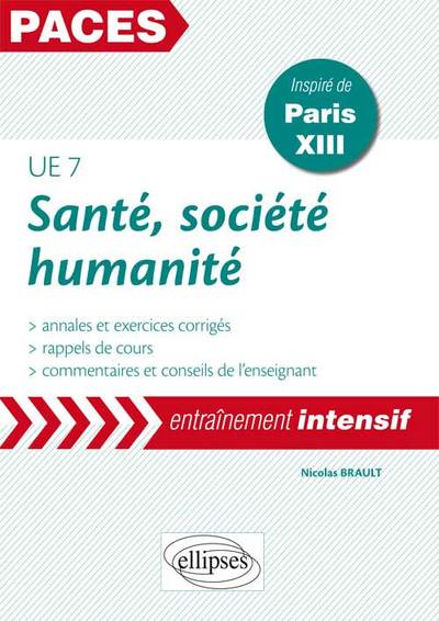 Santé, société, humanité UE7: Annales et exercices corrigés