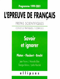 SAVOIR & IGNORER LES PROGRAMMES 1999/2000 PREPARATION AUX EXAMENS