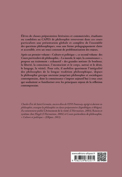 Cours particuliers de philosophie, volume 2