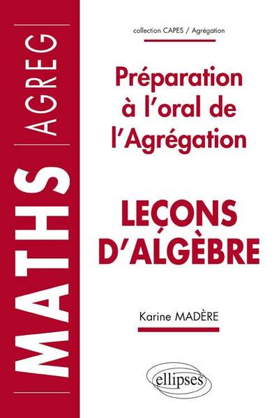 Leçons d'Algèbre