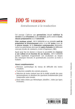 Allemand. 100% version. 81 textes d’entraînement à la traduction (littérature & presse)
