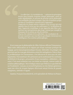 vocabulaire de Deleuze (Le)