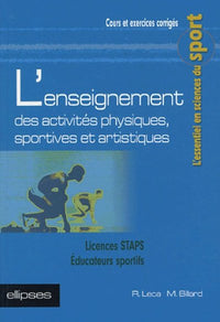L'enseignement des activités physiques, sportives et artistiques