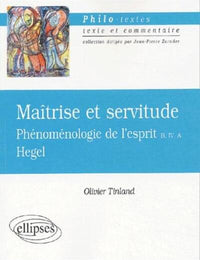 Hegel, maîtrise et servitude