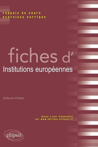 Fiches d'institutions européennes