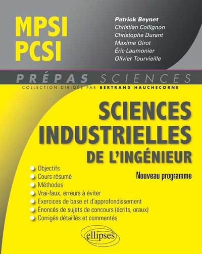 Sciences industrielles de l'ingénieur MPSI PCSI