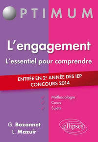 L’engagement - entrée en 2e année des IEP - concours 2014